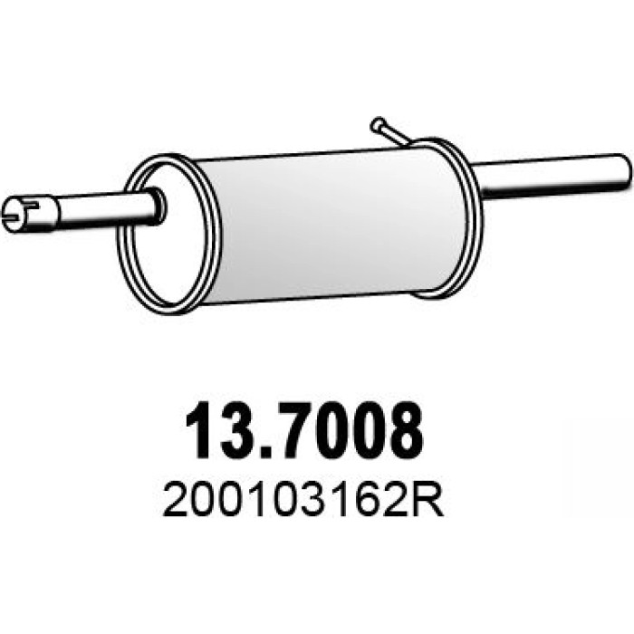 ASSO Endschalldämpfer 13.7008 ASSO Endschalldämpfer 13.7008
