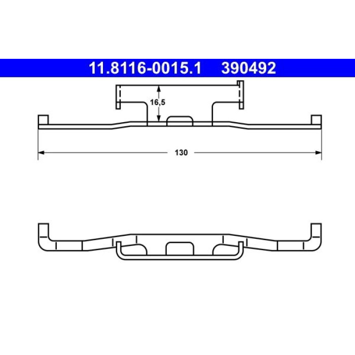 ATE Feder, Bremssattel 11.8116-0015.1 ATE Feder, Bremssattel 11.8116-0015.1