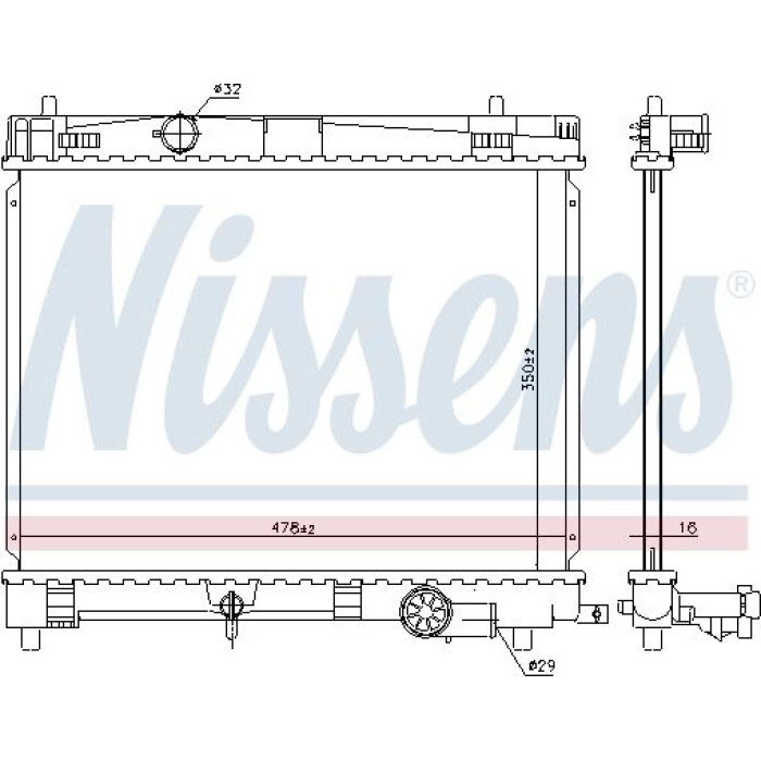 Nissens Wasserkühler PKW 646859 Nissens Wasserkühler PKW 646859