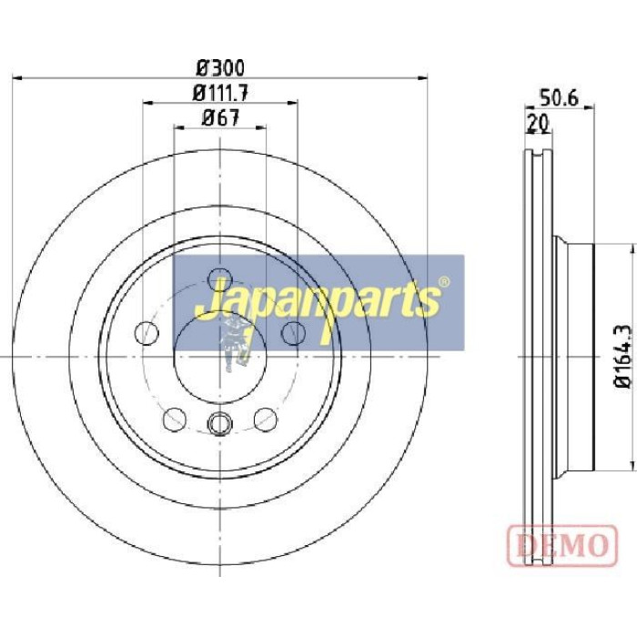 Japanparts Bremsscheibe DP-0106C Japanparts Bremsscheibe DP-0106C