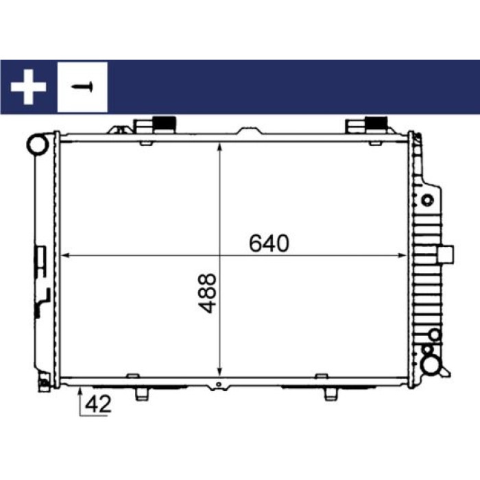 MAHLE Kühler, Motorkühlung CR 318 000S MAHLE Kühler, Motorkühlung CR 318 000S