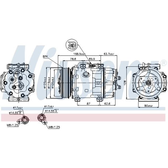 Nissens Klimakompressor PKW 89143 Nissens Klimakompressor PKW 89143
