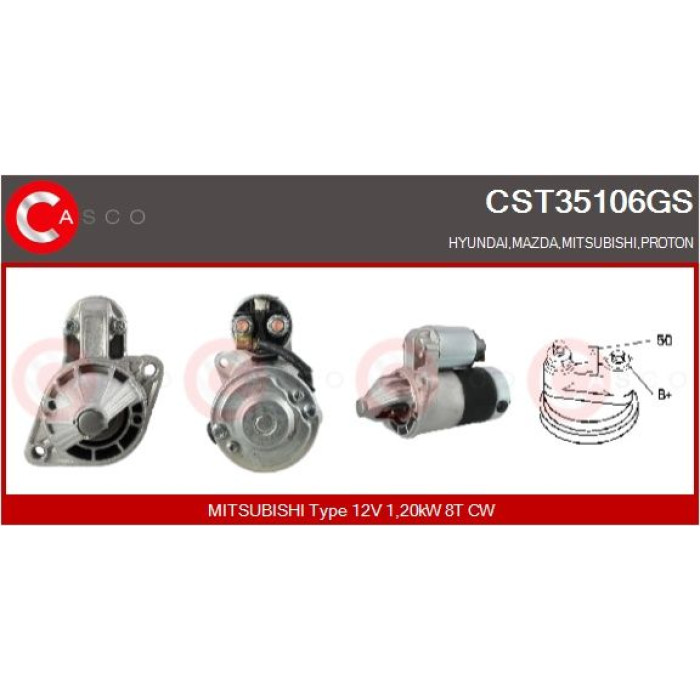 CASCO Anlasser CST35106GS CASCO Anlasser CST35106GS