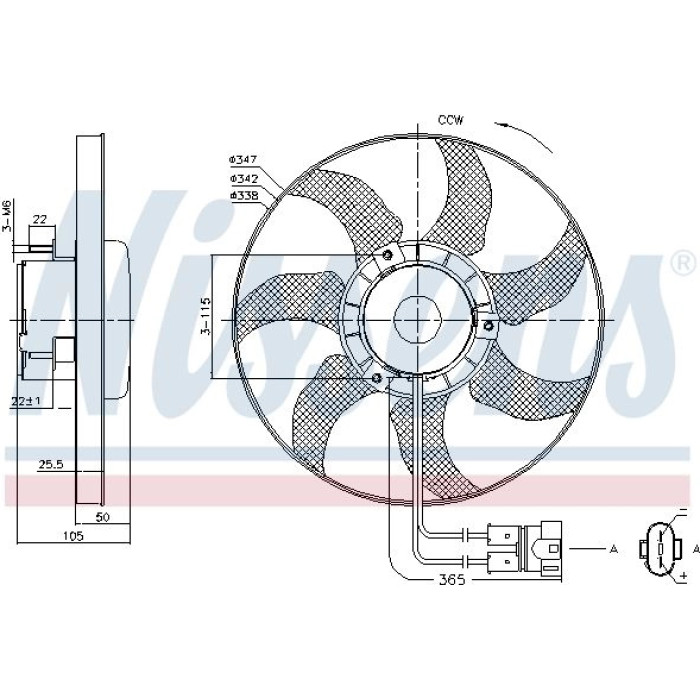 Nissens Kühlerlüfter PKW 85749 Nissens Kühlerlüfter PKW 85749