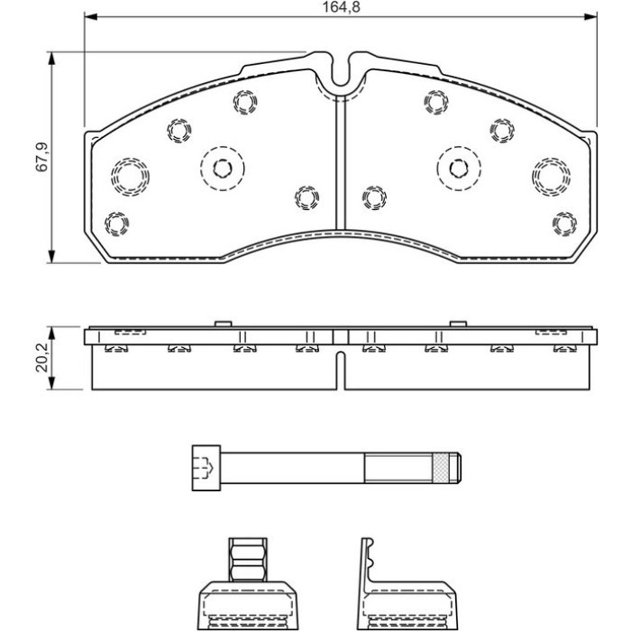 Bosch Bremsbelagsatz 0 986 494 548 Bosch Bremsbelagsatz 0 986 494 548