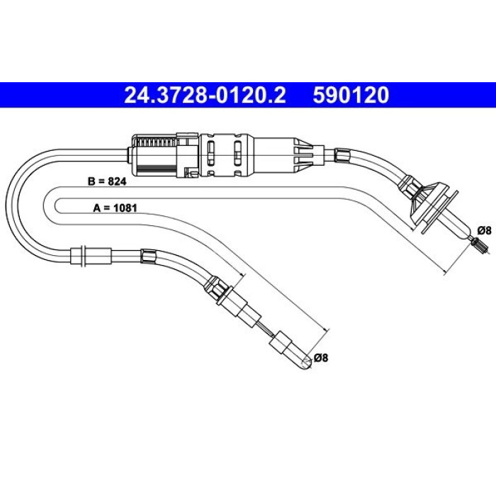 ATE Kupplungsseil 24.3728-0120.2 ATE Kupplungsseil 24.3728-0120.2