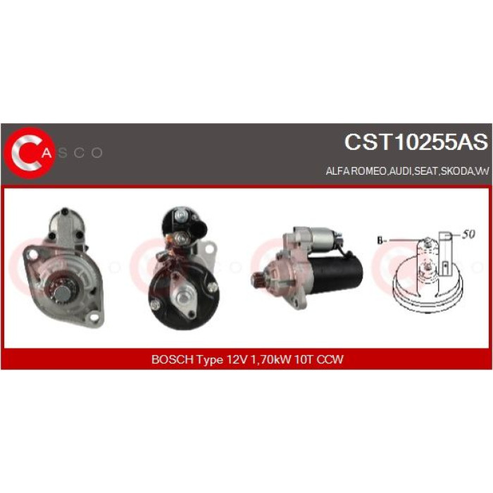 CASCO Anlasser CST10255AS CASCO Anlasser CST10255AS