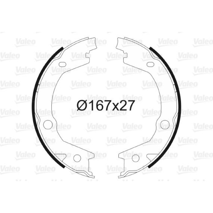 Valeo Bremsbacken 564162 Valeo Bremsbacken 564162