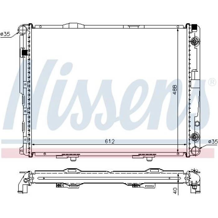 Nissens Wasserkühler PKW 62695A Nissens Wasserkühler PKW 62695A