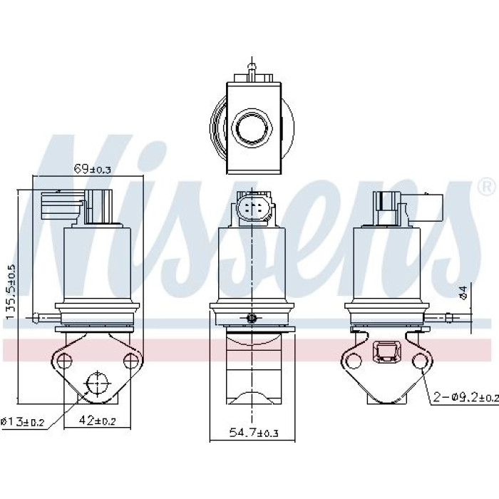Nissens AGR-Ventil 98179 Nissens AGR-Ventil 98179