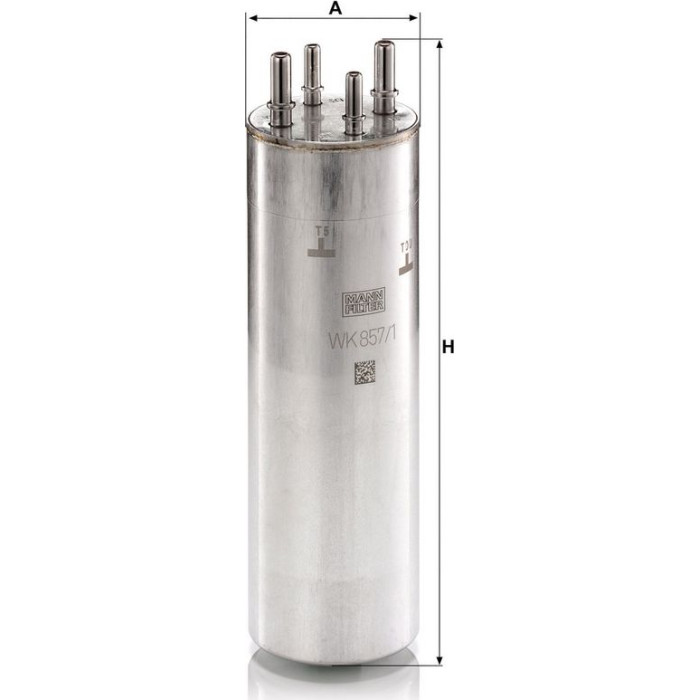 MANN-FILTER Kraftstofffilter WK 857/1 MANN-FILTER Kraftstofffilter WK 857/1