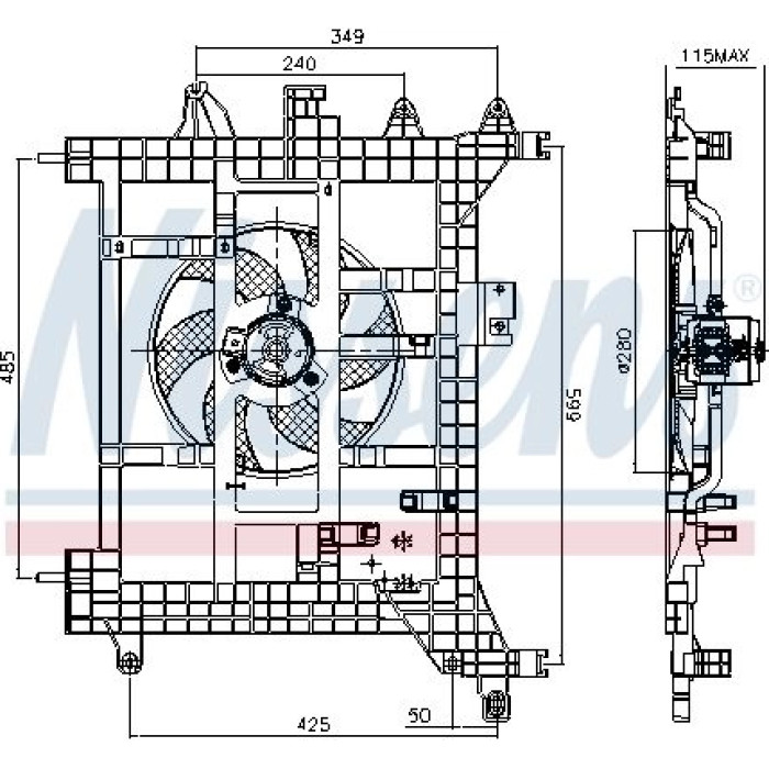 Nissens Kühlerlüfter PKW 85711 Nissens Kühlerlüfter PKW 85711