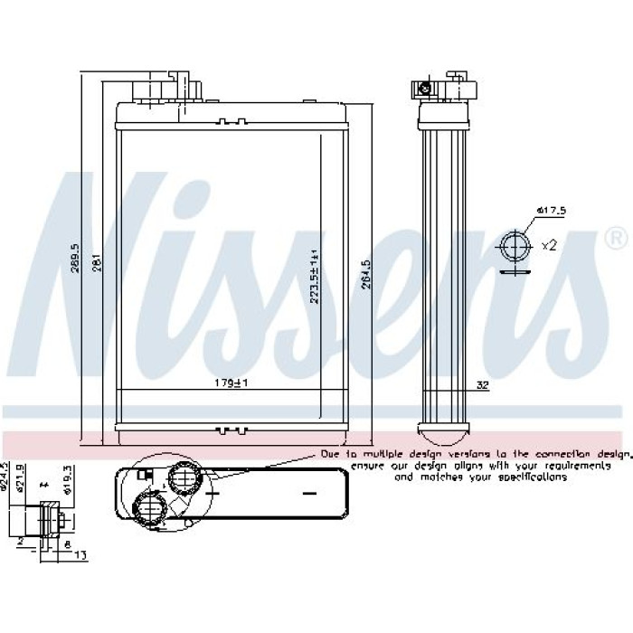 Nissens Heizungskühler PKW 70231 Nissens Heizungskühler PKW 70231