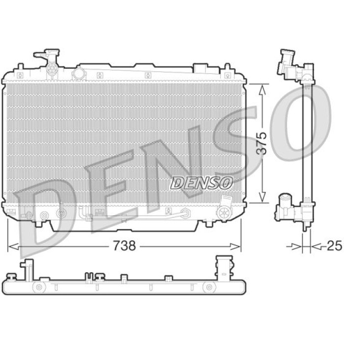 Denso Motorkühler DRM50065 Denso Motorkühler DRM50065