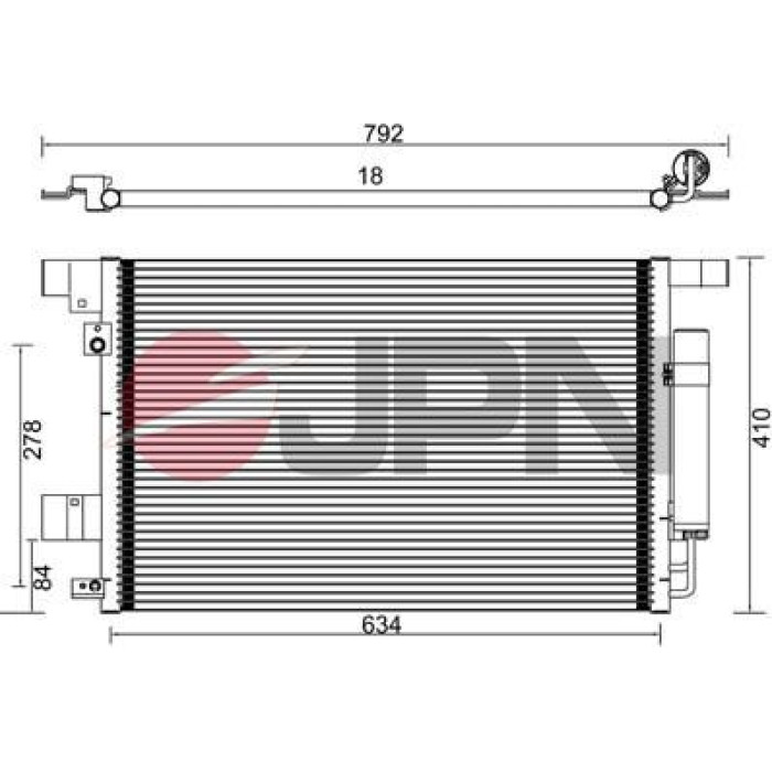 JPN Kondensator Klimaanlage 60C9091-JPN JPN Kondensator Klimaanlage 60C9091-JPN