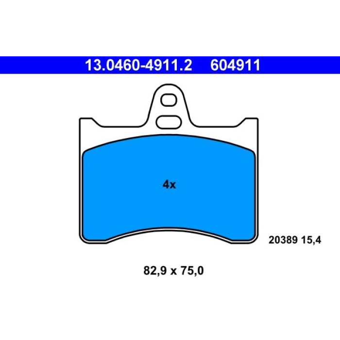 ATE Bremsbeläge 13.0460-4911.2 ATE Bremsbeläge 13.0460-4911.2