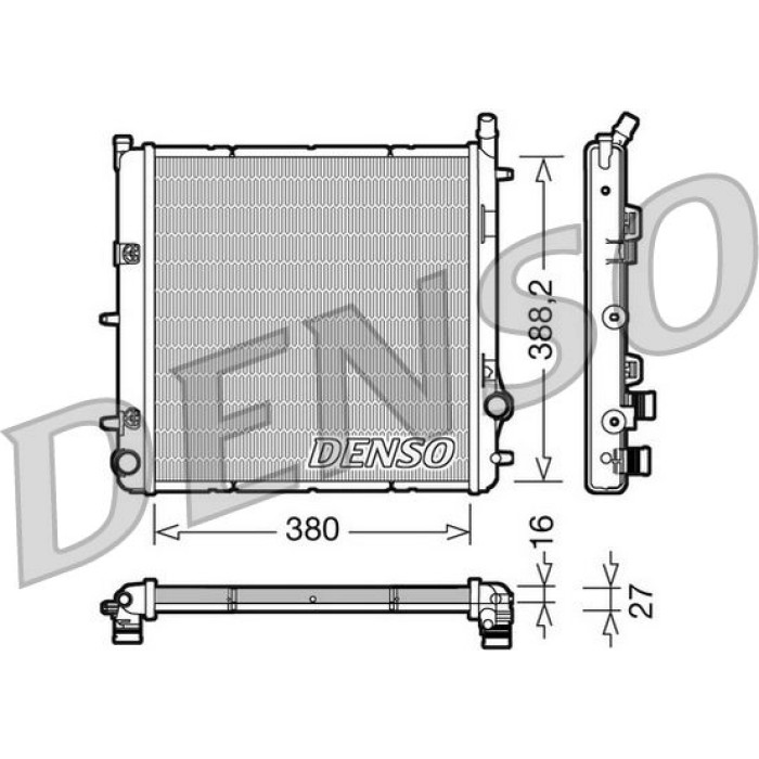 Denso Motorkühler DRM21005 Denso Motorkühler DRM21005