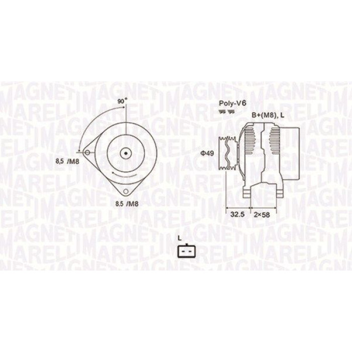 063731627010 Magneti Marelli Lichtmaschine 063731627010 063731627010 Magneti Marelli Lichtmaschine 063731627010