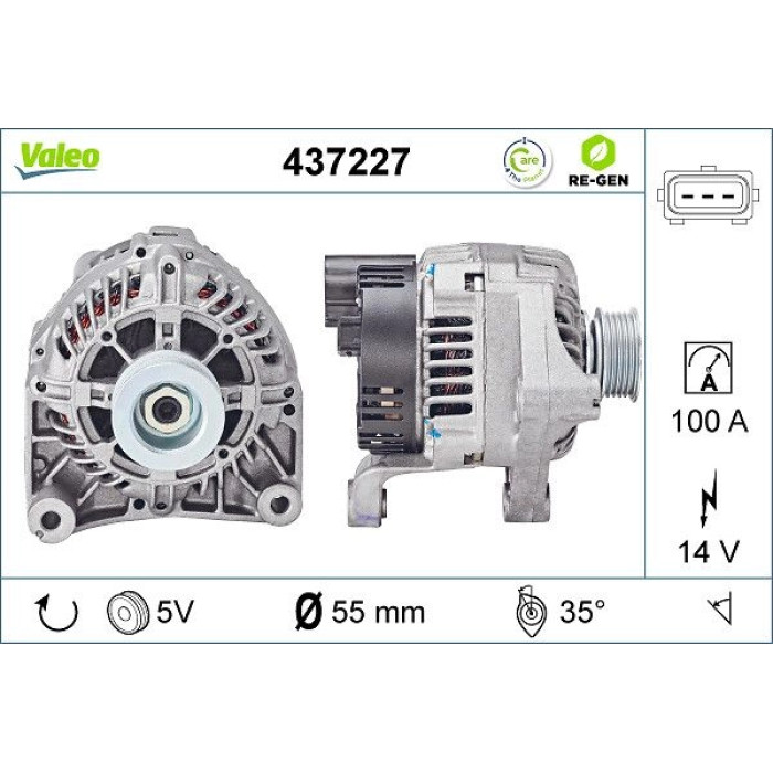 Valeo Lichtmaschine 437227 Valeo Lichtmaschine 437227