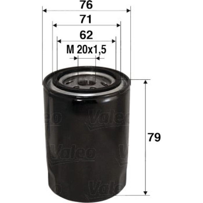 Valeo Ölfilter 586037 Valeo Ölfilter 586037