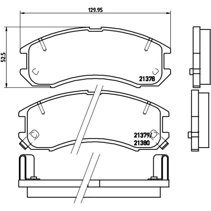 BREMBO Bremsbelagsatz, Scheibenbremse P 24 024 BREMBO Bremsbelagsatz, Scheibenbremse P 24 024