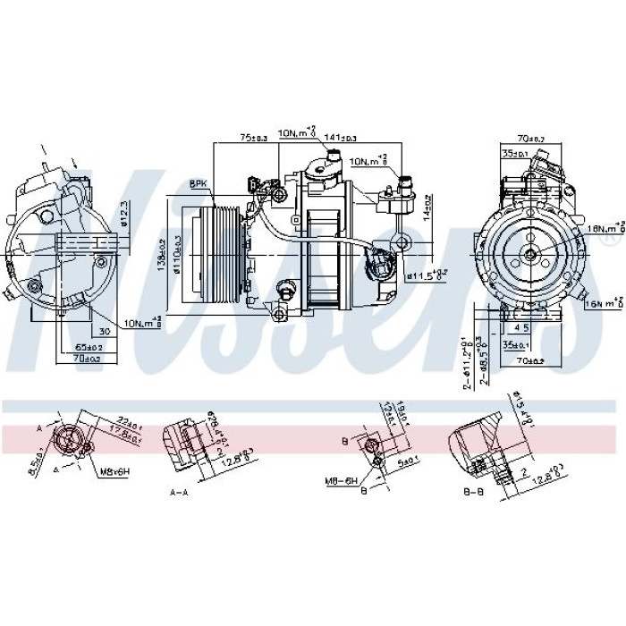 Nissens Klimakompressor PKW 890303 Nissens Klimakompressor PKW 890303