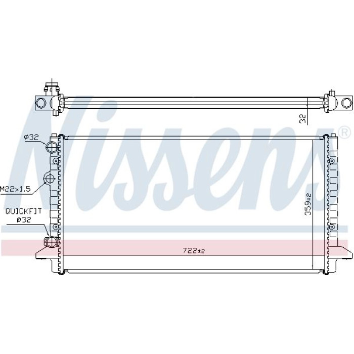 Nissens Wasserkühler PKW 65256 Nissens Wasserkühler PKW 65256