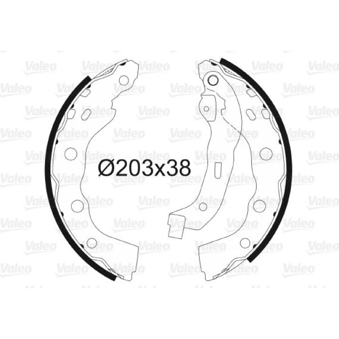 Valeo Bremsbacken 564095