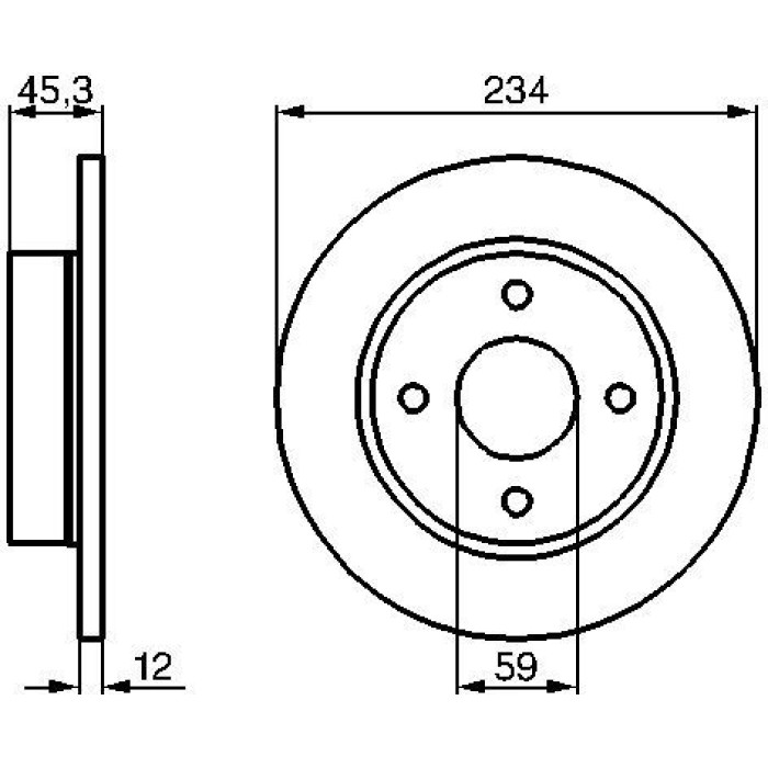 Bosch Bremsscheibe Vorderachse 0 986 478 288 Bosch Bremsscheibe Vorderachse 0 986 478 288
