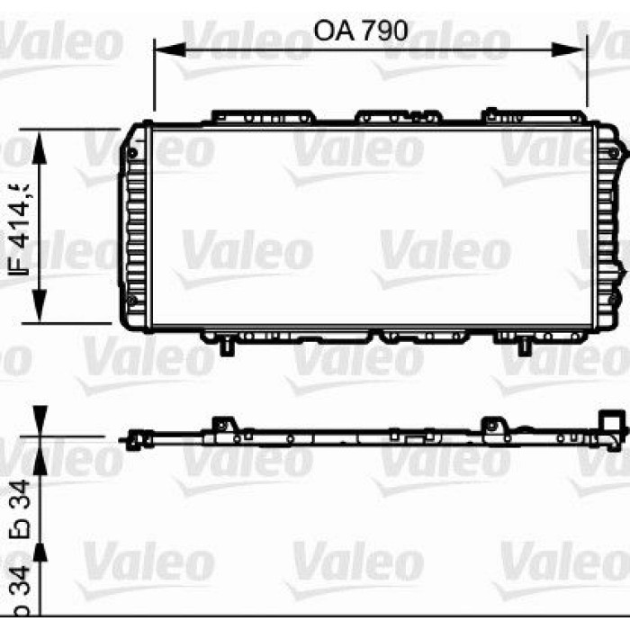 Valeo Motorkühler 731611 Valeo Motorkühler 731611