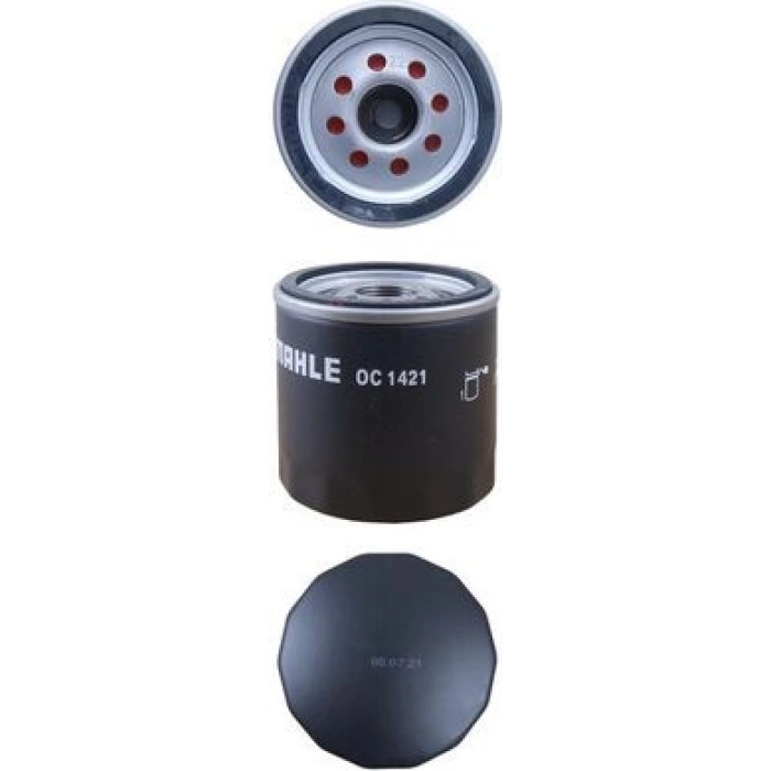 OC 1421 MAHLE Ölfilter OC 1421, Anschraubfilter, Höhe 79,5 mm – u. a. für Opel Astra K (B16), K Sports Tourer (B16), Insignia A (G09) – OE Nummer 12640445 - l OC 1421 MAHLE Ölfilter OC 1421, Anschraubfilter, Höhe 79,5 mm – u. a. für Opel Astra K (B16), K Sports Tourer (B16), Insignia A (G09) – OE Nummer 12640445 - l