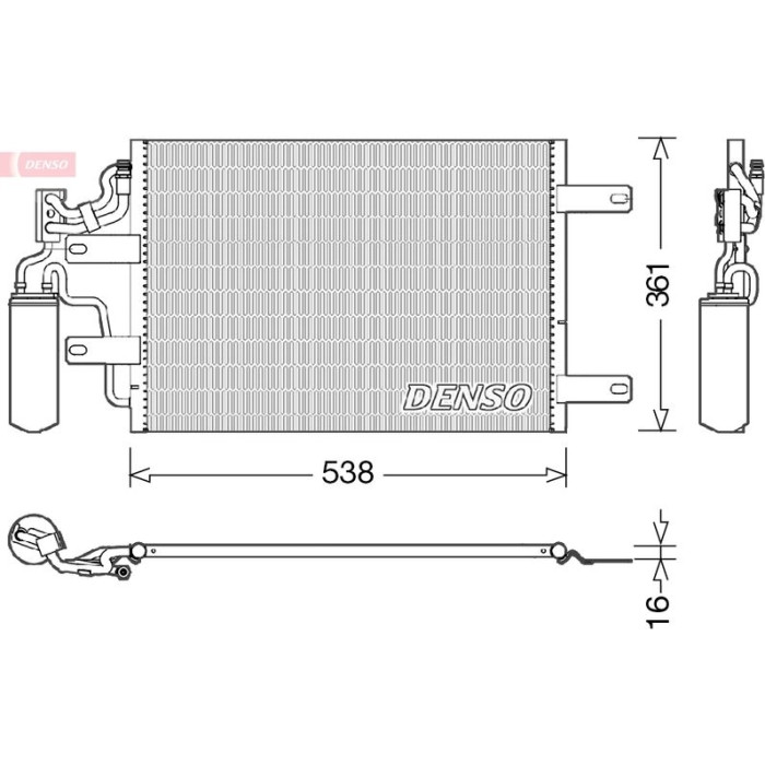 Denso Klimakondensator DCN20025 Denso Klimakondensator DCN20025