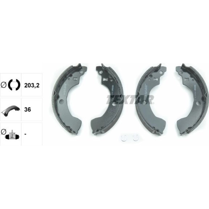 Textar Bremsbackensatz 91064400 Textar Bremsbackensatz 91064400