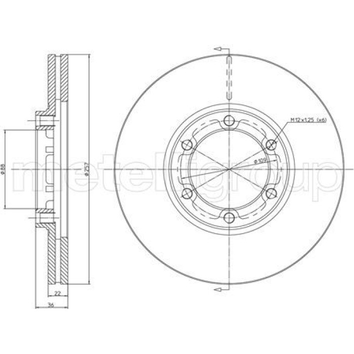 Cifam Bremsscheibe 800-351 Cifam Bremsscheibe 800-351