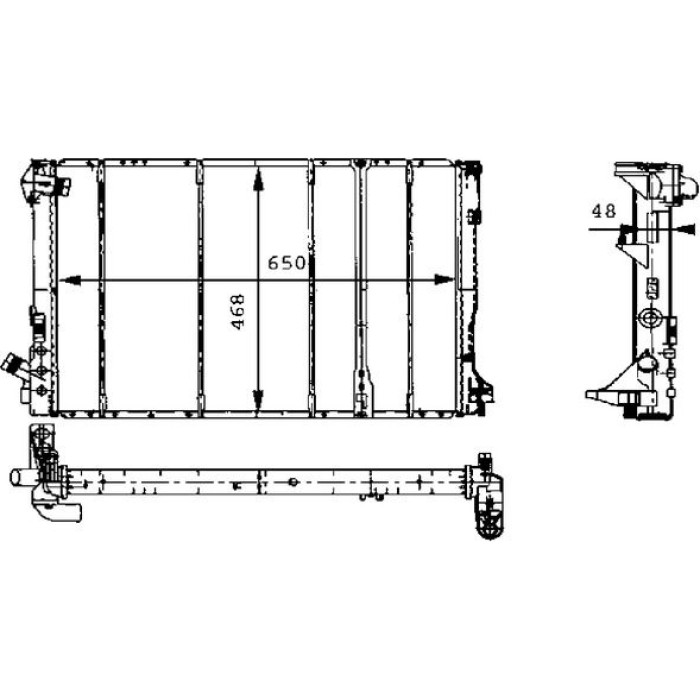 MAHLE Kühler, Motorkühlung CR 492 000S MAHLE Kühler, Motorkühlung CR 492 000S