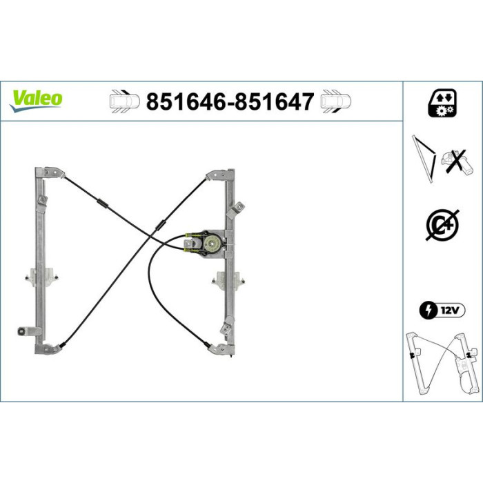 VALEO 851647 Fensterheber VALEO 851647 Fensterheber