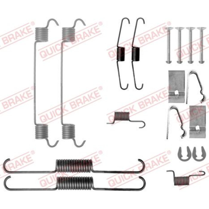 Quick Brake Zubehörsatz für Trommelbremsbacken 105-0038 Quick Brake Zubehörsatz für Trommelbremsbacken 105-0038