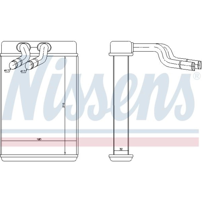 Nissens Heizungskühler PKW 77610 Nissens Heizungskühler PKW 77610