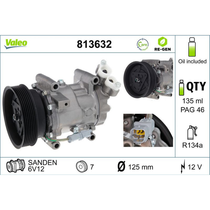 Valeo Kompressor 813632 Valeo Kompressor 813632