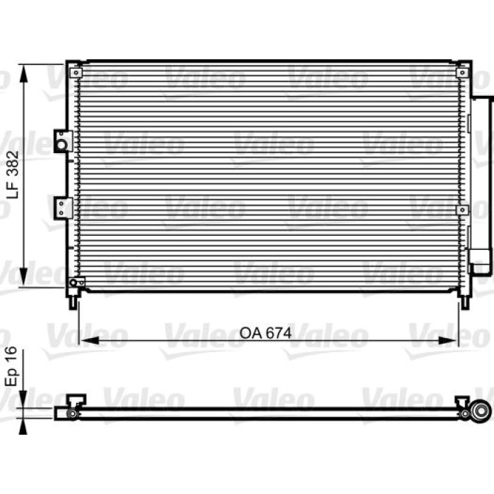 Valeo Klimakondensator 814217 Valeo Klimakondensator 814217