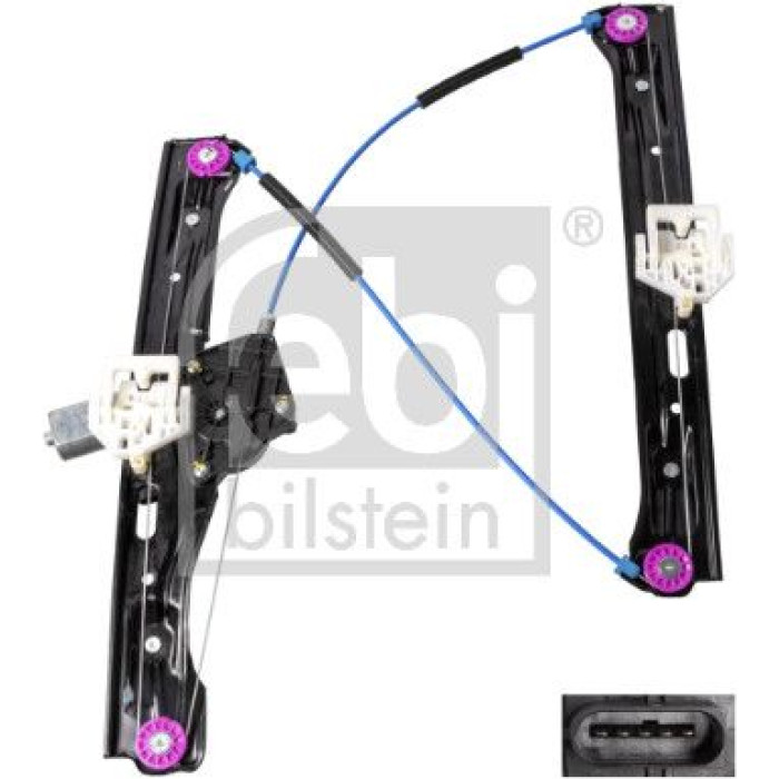 febi bilstein 176514 Fensterheber vorne links, elektrisch, mit Motor