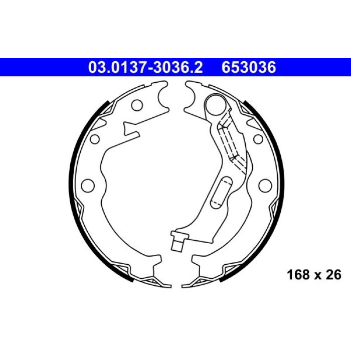 03.0137-3036.2 ATE Bremsbacken 03.0137-3036.2 03.0137-3036.2 ATE Bremsbacken 03.0137-3036.2