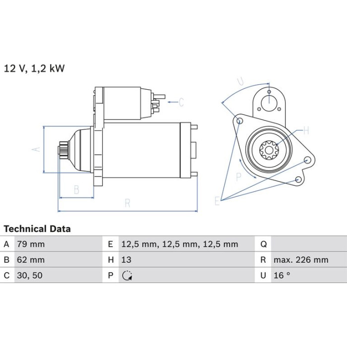 Bosch Starter 0 986 029 140 Bosch Starter 0 986 029 140