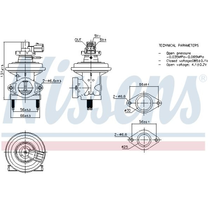 Nissens AGR-Ventil 98474 Nissens AGR-Ventil 98474