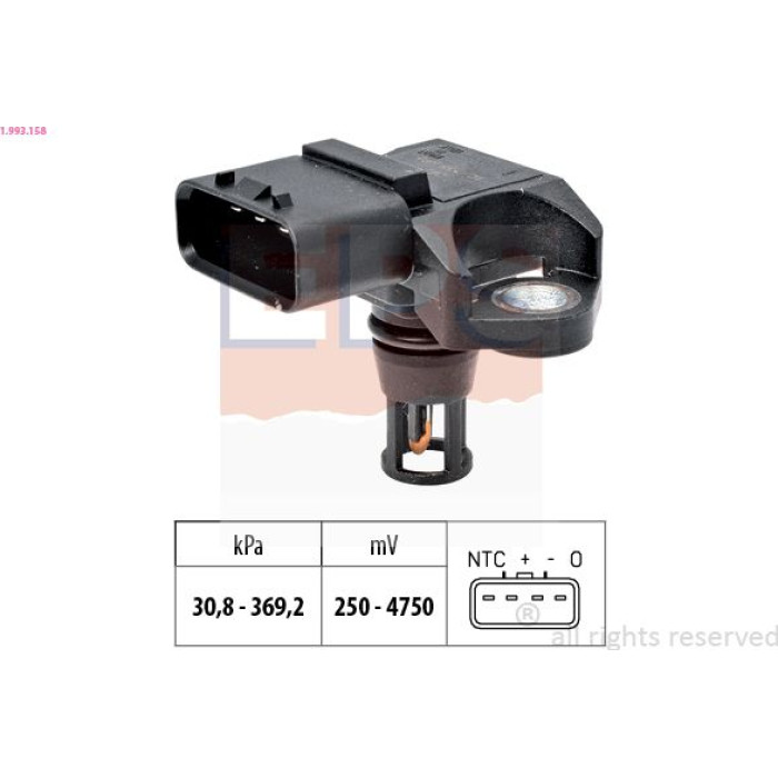 Sensor, Abgasdruck 1.993.158 Sensor, Abgasdruck 1.993.158