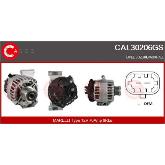 CASCO Generator CAL30206GS CASCO Generator CAL30206GS