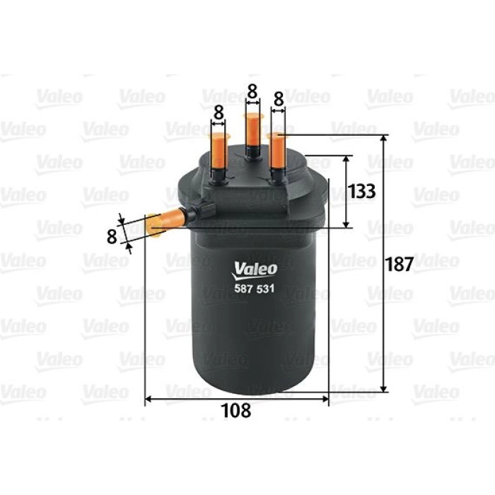 Valeo Kraftstofffilter 587531 Valeo Kraftstofffilter 587531