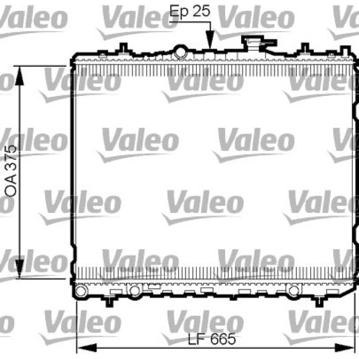 Valeo Motorkühler 735509 Valeo Motorkühler 735509