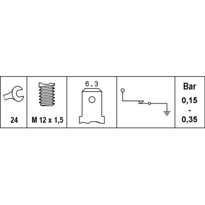 6ZL 008 280-061 Öldruckschalter 6ZL 008 280-061 Öldruckschalter
