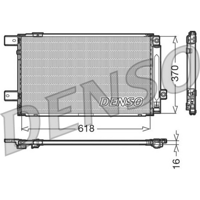 Denso Klimakondensator DCN50005 Denso Klimakondensator DCN50005